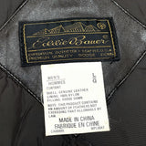 (VINTAGE) 1980'S～ EDDIE BAUER BLACK TAG LEATHER DOWN VEST