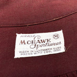 (VINTAGE) 1940'S～ MOHAWK Sportswear ZIP UP RAYON BOX SHIRT AS IS
