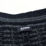 (DESIGNERS) JIL SANDER NAVY KNIT PONCHO