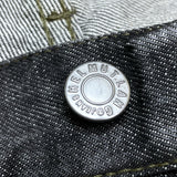 (designers) 1999 HELMUT LANG CLASSIC DENIM 5 POCKET YARN DYED BLACK DENIM PANTS