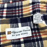 (vintage) 1980'S～ HIGHLANDER FLANNEL by BUD BERMA PLAID PATTERN PRINT FLANNEL SHIRT