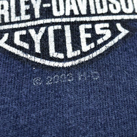 (T-SHIRT) 2003 MADE IN USA HARLEY DAVIDSON DOUBLE SIDED PRINT T-SHIRT