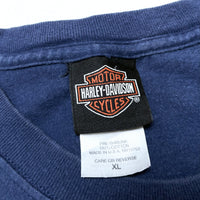 (T-SHIRT) 2003 MADE IN USA HARLEY DAVIDSON DOUBLE SIDED PRINT T-SHIRT