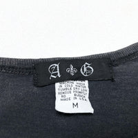 (DESIGNERS) 1990'S～ MADE IN USA A&G FADED DOBLE SIDED PRINT LONG SLEEVE T-SHIRT