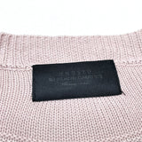 (DESIGNERS) UNUSED DISTRESSED INSIDE OUT COTTON KNIT CARDIGAN