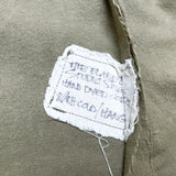 (DESIGNERS) GREG LAUREN HAND DYED REMAKE BAND COLLAR CHAMOIS CLOTH SHIRT