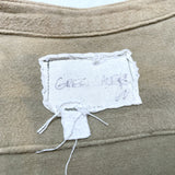 (DESIGNERS) GREG LAUREN HAND DYED REMAKE BAND COLLAR CHAMOIS CLOTH SHIRT