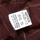 (designers) MADE IN JAPAN SASSAFRAS LATTICE PATTERN STITCHED DESIGN LOOP COLLAR BOX SHIRT WITH WRAP POCKET