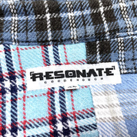 (DESIGNERS) 2000'S～ RESONATE GOOD ENOUGH PLAID PATTERN PATCHWORK HEAVY FLANNEL SHIRT