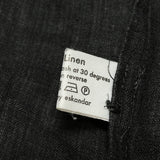 (designers) MADE IN EU ESKANDAR LINEN 100% LOOSE FIT DESIGN COLLARLESS BIG SHIRT