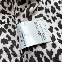 (DESIGNERS) Needles HEMP 100% LEOPARD PATTERN OPEN COLLAR BOX SHIRT