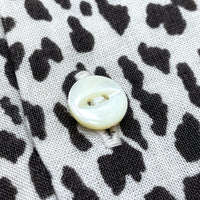 (DESIGNERS) Needles HEMP 100% LEOPARD PATTERN OPEN COLLAR BOX SHIRT