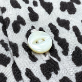 (DESIGNERS) Needles HEMP 100% LEOPARD PATTERN OPEN COLLAR BOX SHIRT