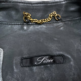 (DESIGNERS) MADE IN JAPAN Sisi WASHED LEATHER UK TYPE BIKER JACKET