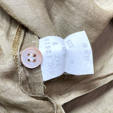 (designers) 1980'S～ MADE IN JAPAN ISSEY MIYAKE OLD TAG LINEN 100% STAND UP COLLAR LONG LENGTH PULLOVER SHIRT