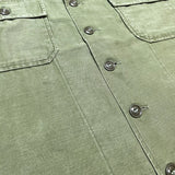 (vintage) 1960 US ARMY 1st LATE  MODEL COTTON SATIN OG107 UTILITY SHIRT