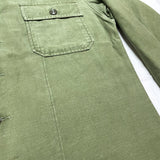 (vintage) 1960 US ARMY 1st LATE  MODEL COTTON SATIN OG107 UTILITY SHIRT