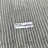 (DESIGNERS) MADE IN ITALY C.P.COMPANY LINEN 100% STRIPED SHORT SLEEVE BOX SHIRT