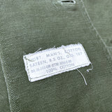 (vintage) 1960 US ARMY 1st LATE  MODEL COTTON SATIN OG107 UTILITY SHIRT