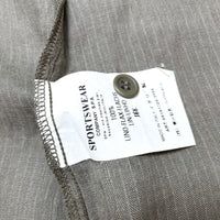 (DESIGNERS) MADE IN ITALY C.P.COMPANY LINEN 100% STRIPED SHORT SLEEVE BOX SHIRT