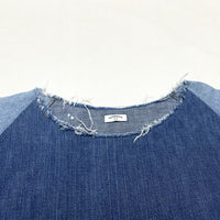 (DESIGNERS) MADE IN JAPAN OLD PARK LAUNDRY BAG REMAKE PULLOVER DENIM SHIRT