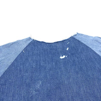 (DESIGNERS) MADE IN JAPAN OLD PARK LAUNDRY BAG REMAKE PULLOVER DENIM SHIRT