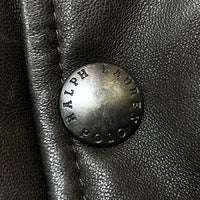(VINTAGE) 1990'S～ POLO RALPH LAUREN LAMB LEATHER X WOOL REVERSIBLE DOWN VEST