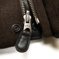 (VINTAGE) 1990'S～ POLO RALPH LAUREN LAMB LEATHER X WOOL REVERSIBLE DOWN VEST