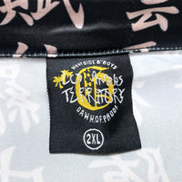 (VINTAGE) NEW 2000'S～ LOS ANGELES TERRITORY KANJI PATTERN TOTAL PATTERN PRINT SHORT SLEEVE SHIRT