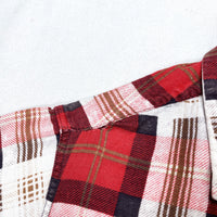 (VINTAGE) 1960'S～ PENNEY'S PLAID FLANNEL SHIRT WITH GUSSET