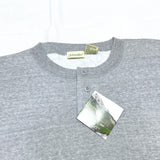 (VINTAGE) DEAD STOCK NEW 1990'S～ MADE IN KOREA ST JOHN'S BAY IRREGULAR HENLEY NECK SHORT SLEEVE SWEAT SHIRT