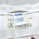 (vintage) 1990'S～ ALSICO REMAKE HAND PAINTED STAND UP COLLAR MEDICAL COAT