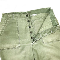 (VINTAGE) 1973 US ARMY COTTON SATIN BAKER PANTS