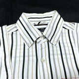(DESIGNERS) MADE IN JAPAN SYU HOMME FEMME STRIPED BUTTON DOWN SHIRT WITH STRING