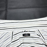 (DESIGNERS) MADE IN JAPAN SYU HOMME FEMME STRIPED BUTTON DOWN SHIRT WITH STRING