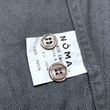 (designers) MADE IN INDIA NOMA t.d. EMBROIDERED DESIGN RAYON LOOP COLLAR BOX SHIRT