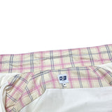 (designers) MADE IN USA AIE PLAID PATTERN X CORDUROY PANELED LOOP COLLAR COACH SHIRT JACKET