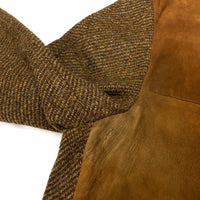 (VINTAGE) 1960'S～ WOODHILL Outerwear NUBUCK LEATHER PANELED ITALIAN COLLAR WOOL JACKET