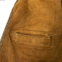 (VINTAGE) 1960'S～ WOODHILL Outerwear NUBUCK LEATHER PANELED ITALIAN COLLAR WOOL JACKET