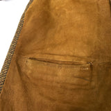 (VINTAGE) 1960'S～ WOODHILL Outerwear NUBUCK LEATHER PANELED ITALIAN COLLAR WOOL JACKET