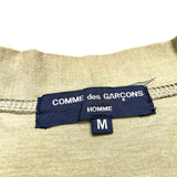 (DESIGNERS) AD2016 COMME des GARCONS HOMME LOGO PRINTED GARMENT DYED CARDIGAN WITH PATCH POCKET