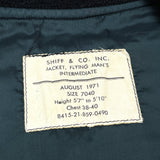 (VINTAGE) 1971 CANADIAN ARMY TYPE MA-1 FLIGHT JACKET