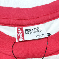 (T-SHIRT) DEAD STOCK NEW 2000'S～ Levi's RED TAB THICK STRIPED T-SHIRT WITH POCKET
