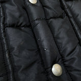 (vintage) 1980'S～ WYNN'S QUILTING VEST WITH SKULL AND CROSS BONE PATCH