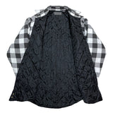 (vintage) 1980'S～ DAVID TAYLOR BLOCK CHECKERED QUILTED FLANNEL SHIRT