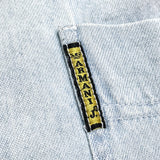 (designers) 1990'S～ MADE IN ITALY ARMANI JEANS METAL BUTTON SHIRT AS IS