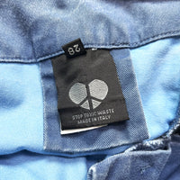 (DESIGNERS) 1990'S～ MADE IN ITALY GRIFFIN DEFORMED ZIP DESIGN 4 POCKET SHORTS