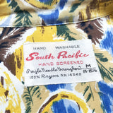 (VINTAGE) 1960'S～ South Pacific RAYON 100% SHORT SLEEVE HAWAIIAN SHIRT