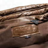 (VINTAGE) 1980'S～ MADE IN HONG KONG HENRY GRETHEL THICK PADDED LEATHER VEST