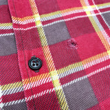 (boro) 1980'S～ MADE IN TURKEY WOODLAND PLAID PATTERN PRINT FLANNEL SHIRT